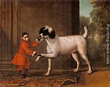 A Favorite Poodle And Monkey Belonging To Thomas Osborne, The 4th Duke of Leeds by John Wootton